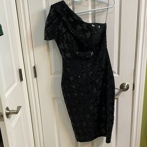 KeiKei Sequinned One Shoulder Formal NYE Dress Womens Size 8 US 40 EU Party